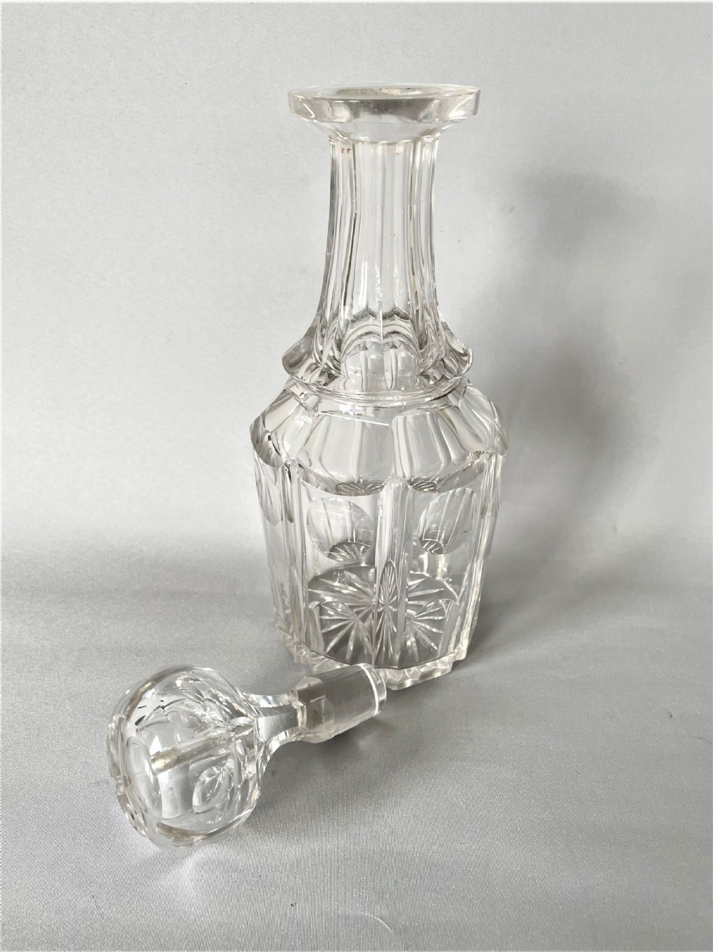 A handsome Victorian cut glass decanter View II
