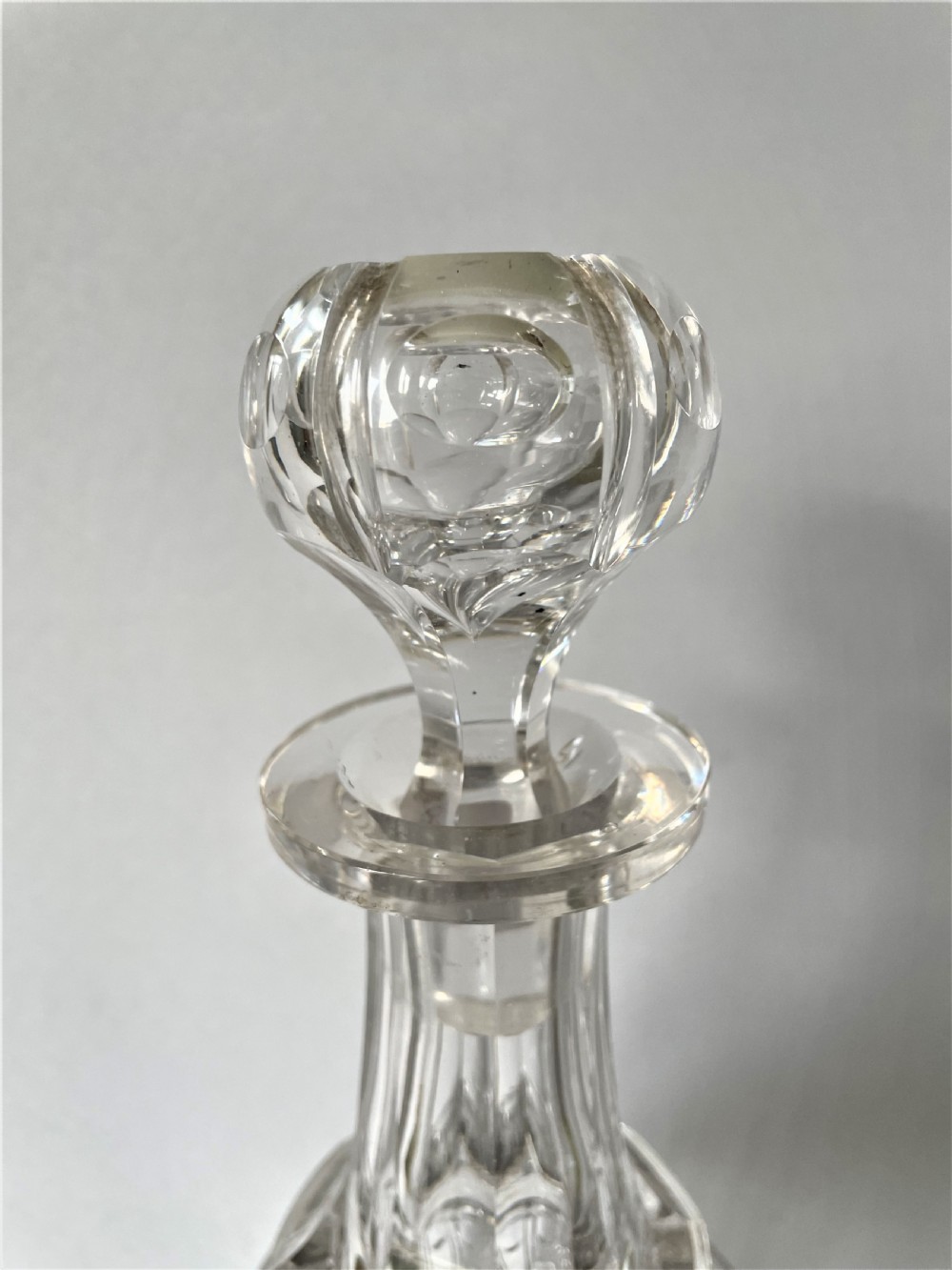 A handsome Victorian cut glass decanter View III