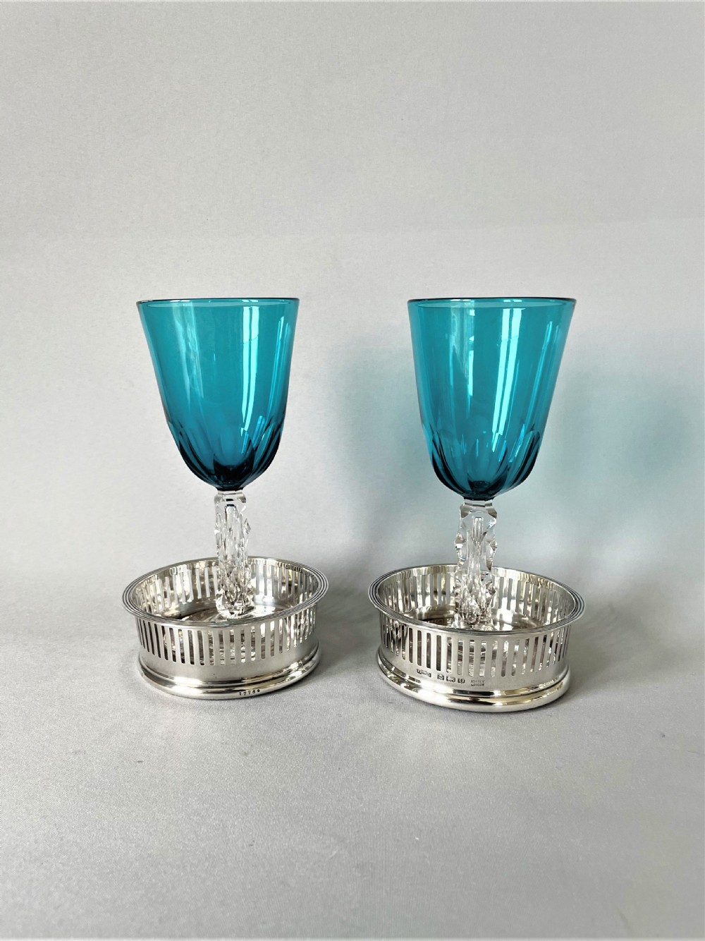 A Lovely Pair Of Asprey Small Silver Coasters View VII