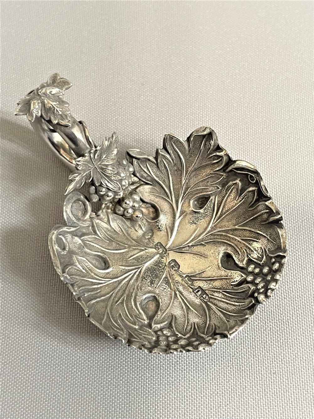 An outstanding Victorian silver caddy spoon View IV