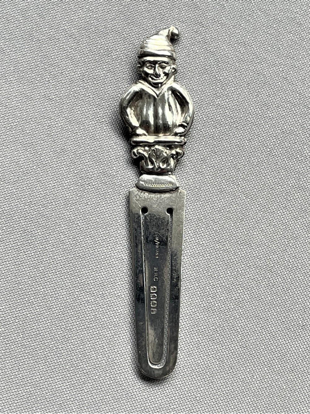 A Rare Glasgow Silver Mr. Punch Bookmark