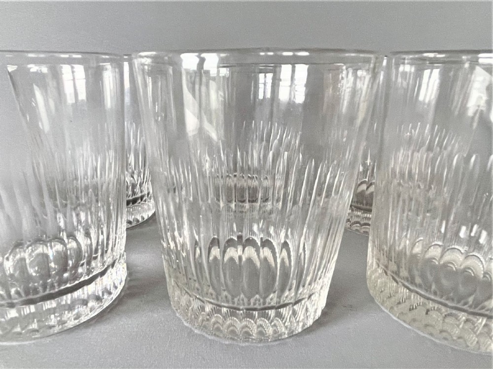 A gorgeous set of 6 cut glass Whisky tumblers View IV