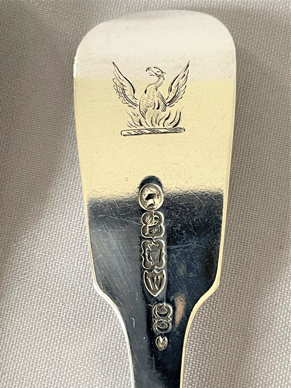 A harlequin set of 6 Irish silver dessert forks View VIII
