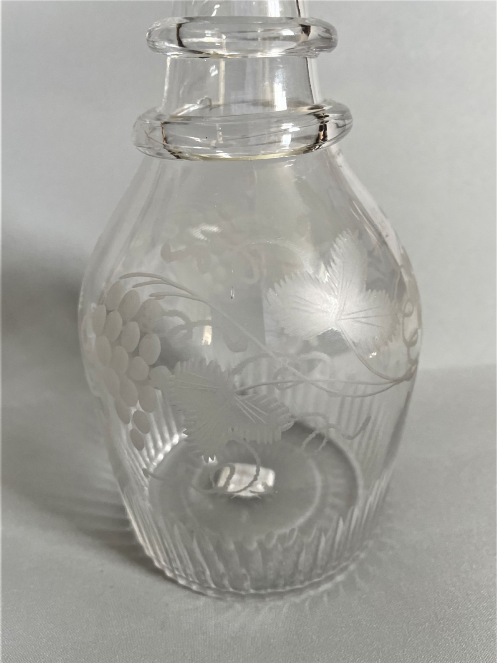 A delightful Georgian etched spirit decanter View IV