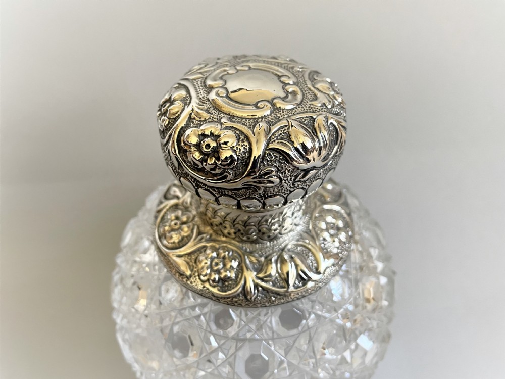A fabulous Victorian silver mounted cologne bottle View IV