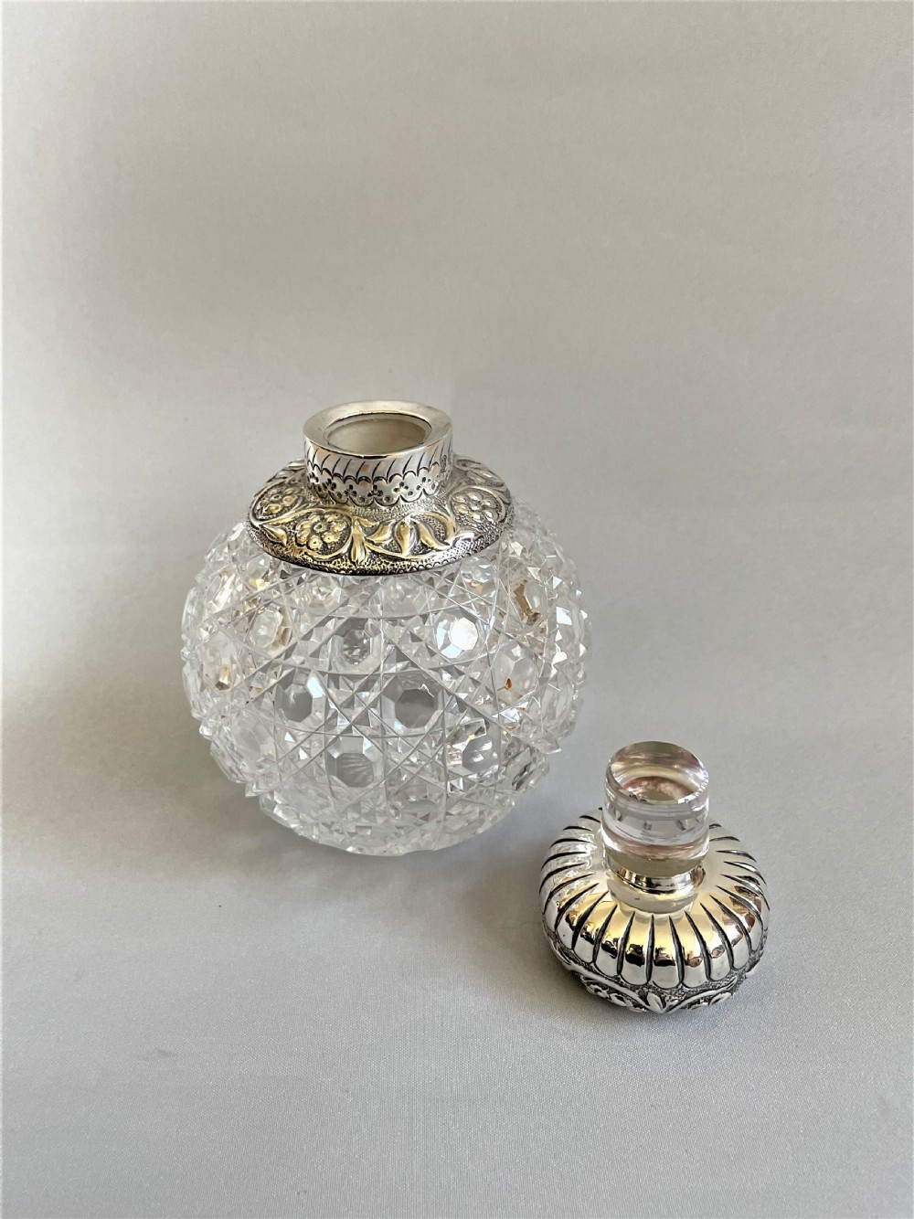 A fabulous Victorian silver mounted cologne bottle View VII