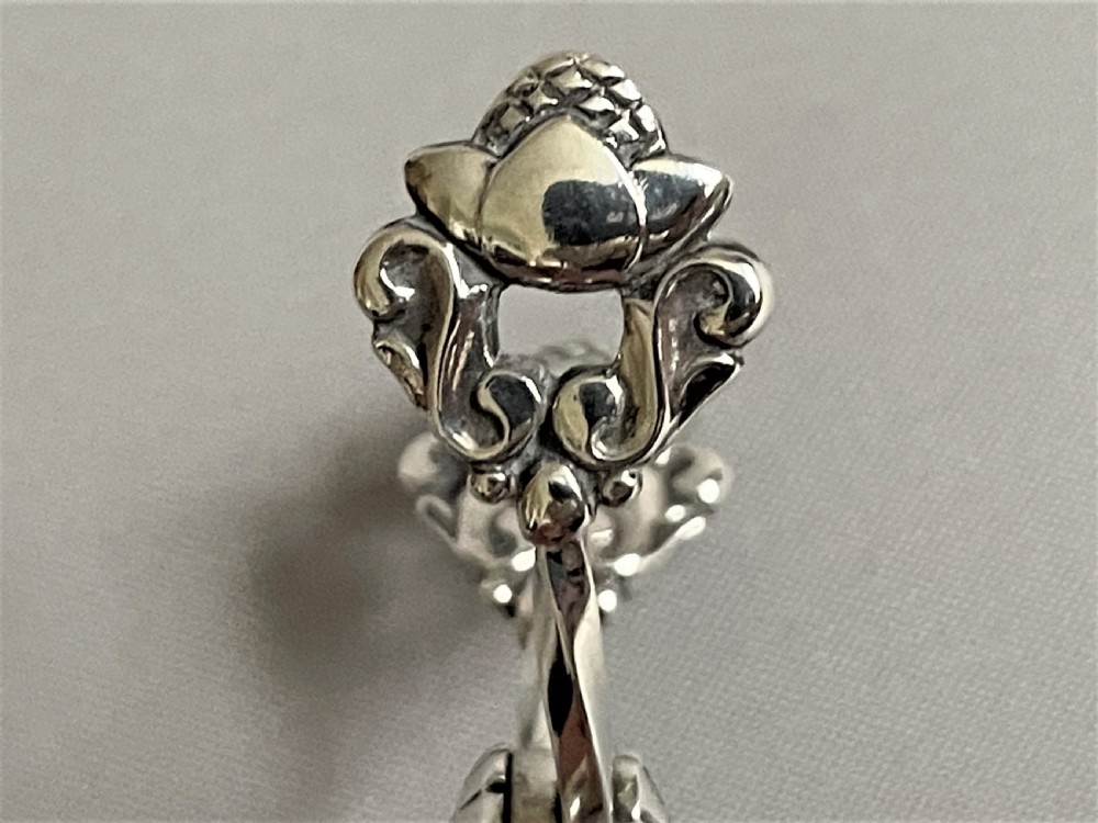 A gorgeous pair of Georg Jensen silver 'scissor' nips View V