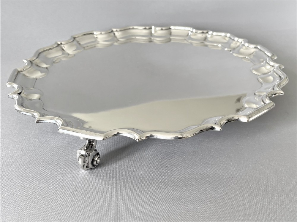 A handsome and good quality Edwardian silver salver View III