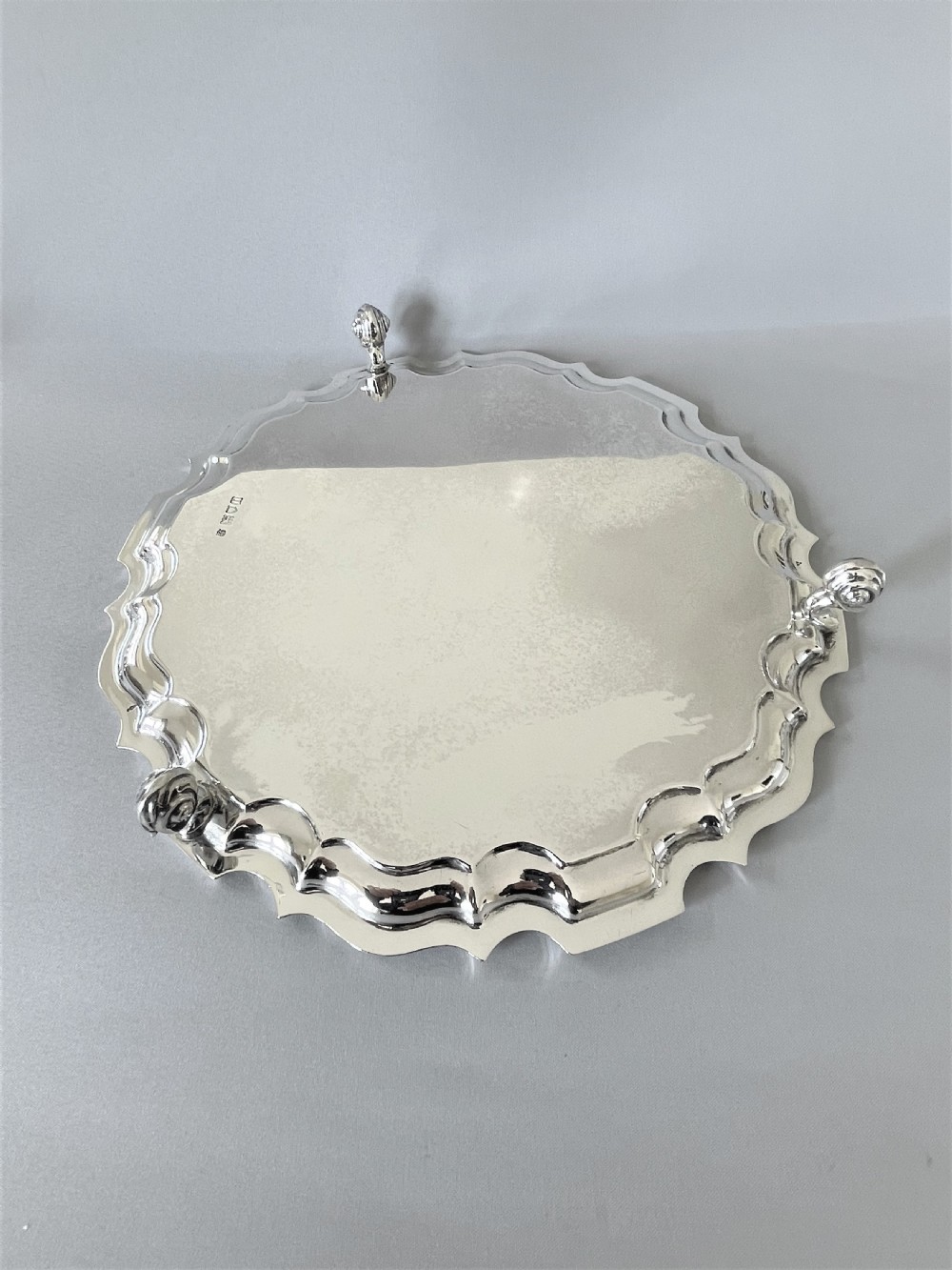 A handsome and good quality Edwardian silver salver View V