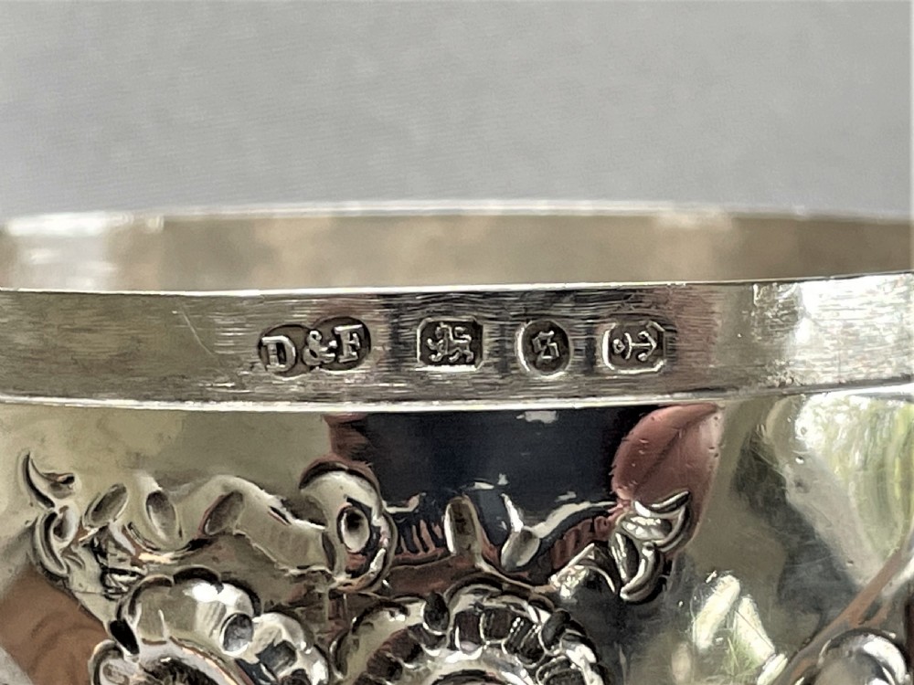 A superb & rare Victorian silver string box View V