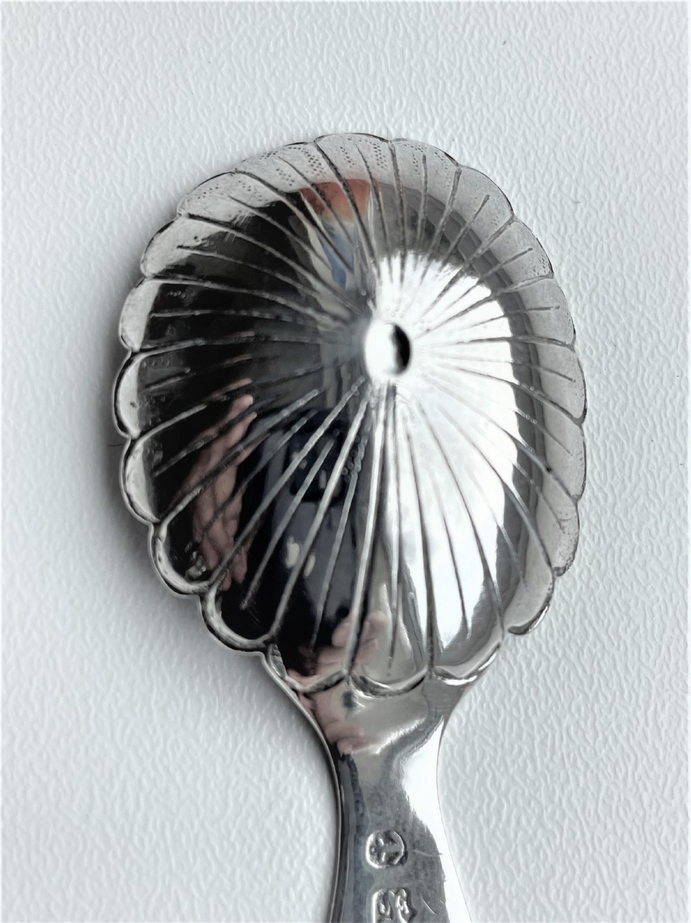 A most unusual Georgian silver caddy spoon View III