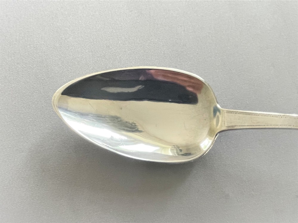 A rare Channel Islands silver table spoon View III