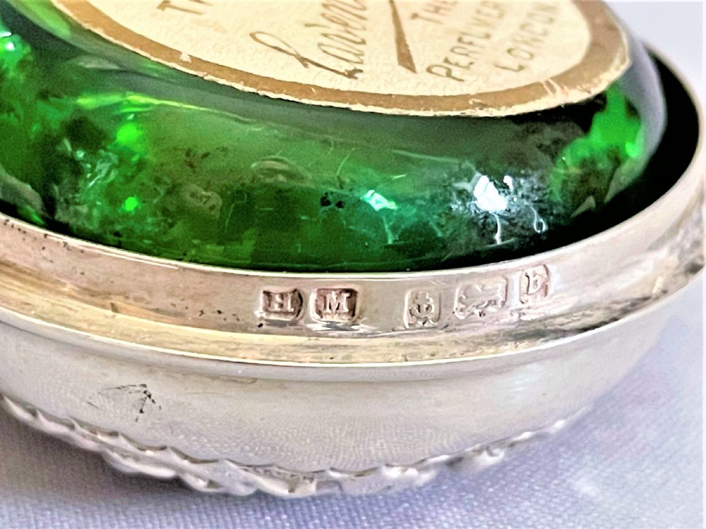 A stunning Edwardian silver cased 'lavender salts' bottle View V