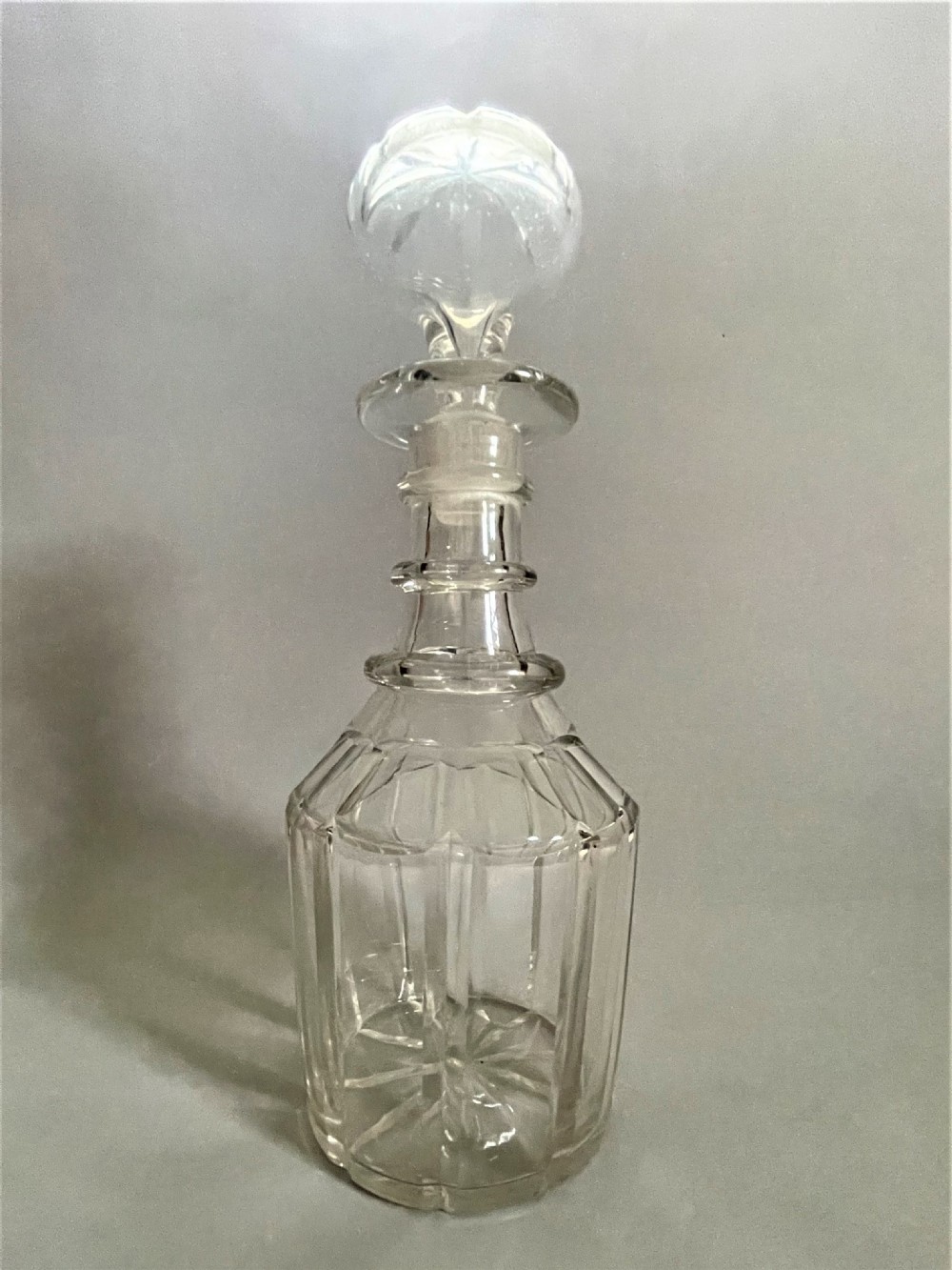 An early Victorian panel cut decanter View II