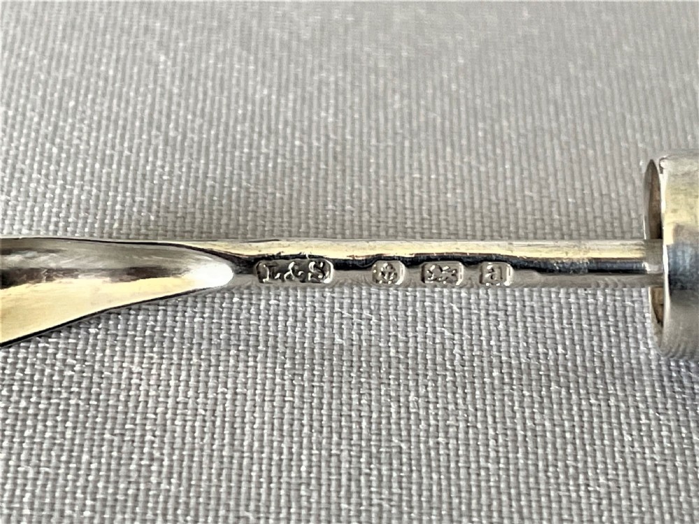 A late Victorian miniature silver cased spice bottle View V