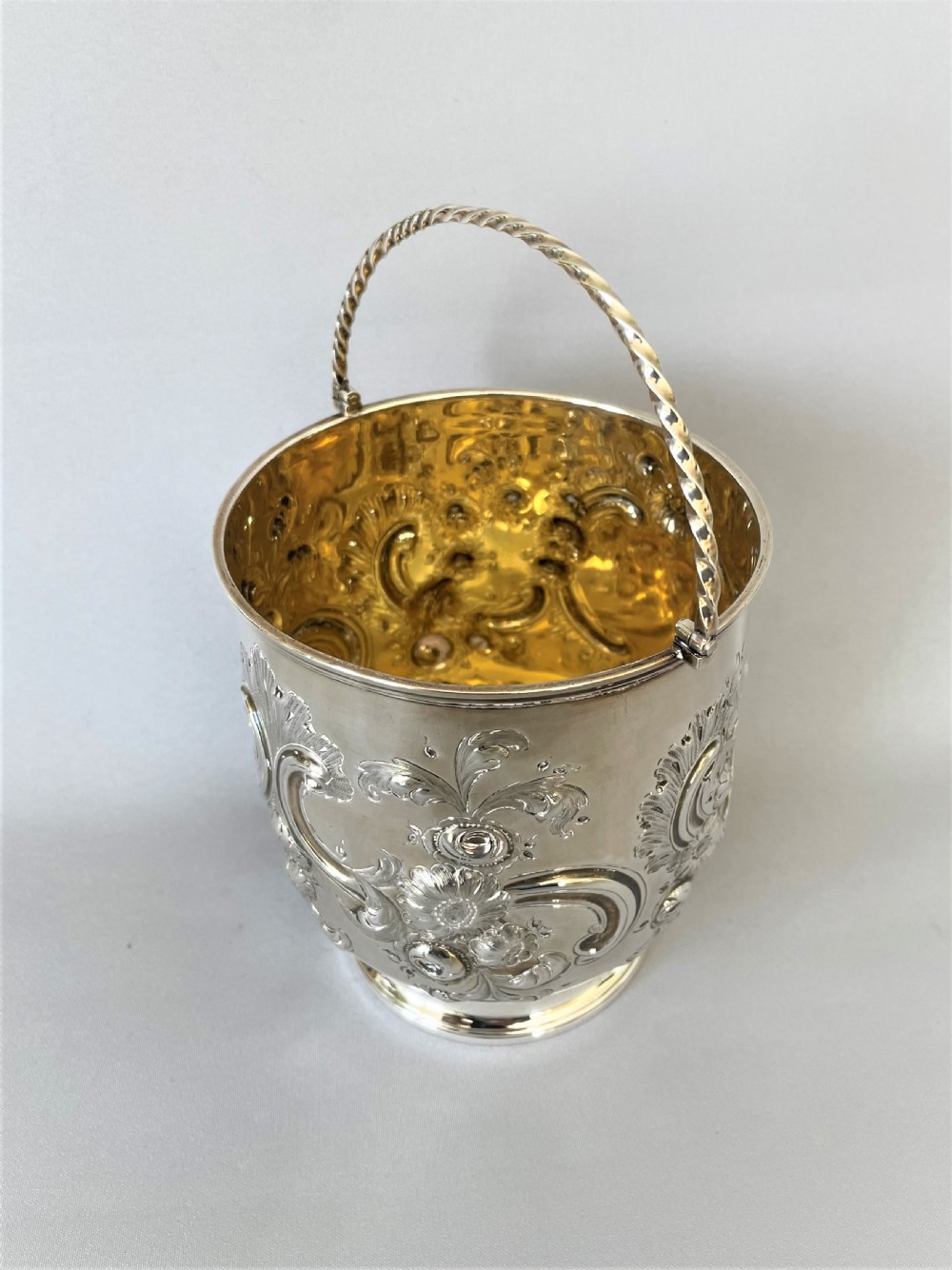 A fabulous Georgian small silver ice bucket View II