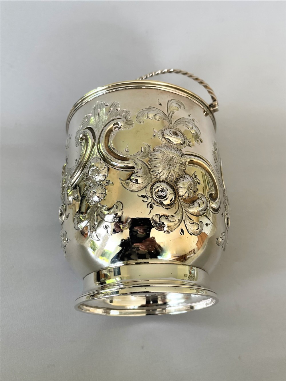 A fabulous Georgian small silver ice bucket View IV