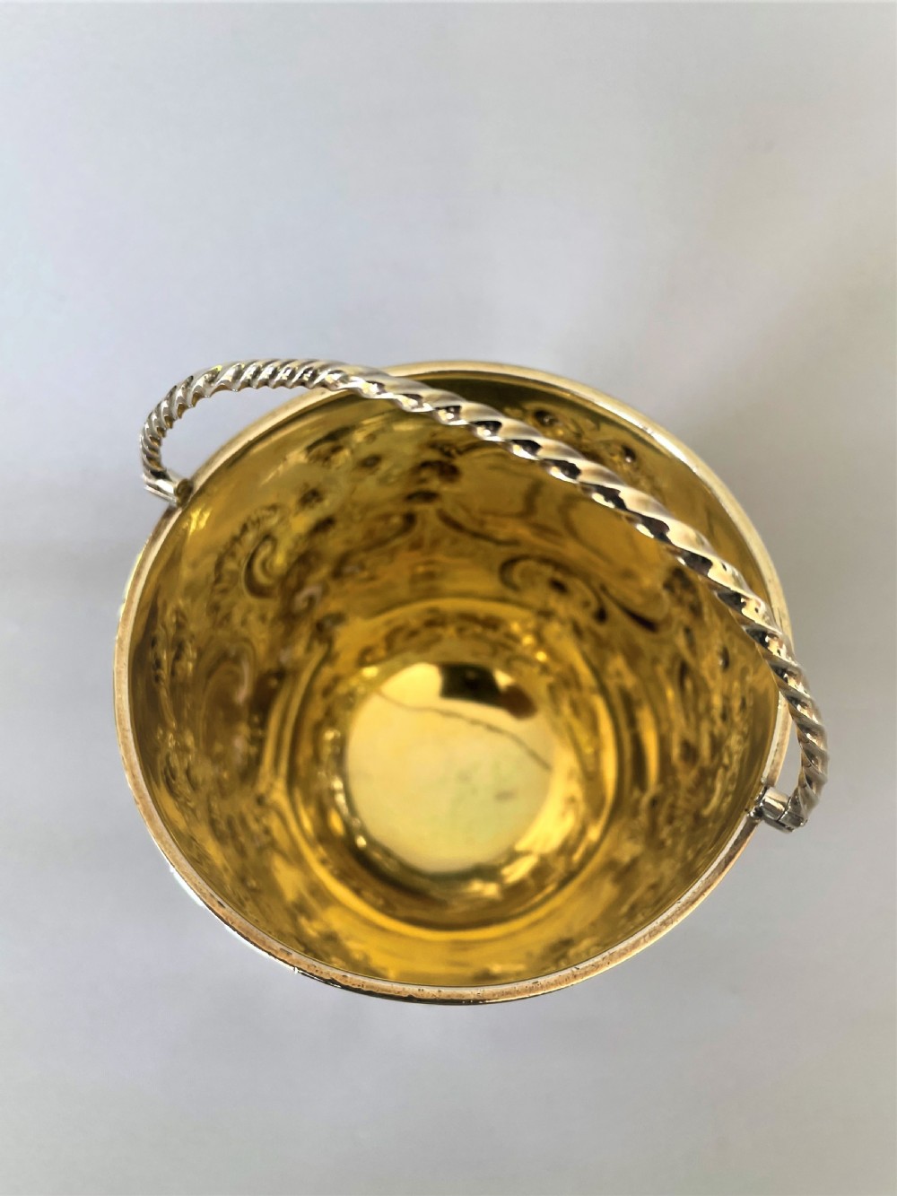 A fabulous Georgian small silver ice bucket View V