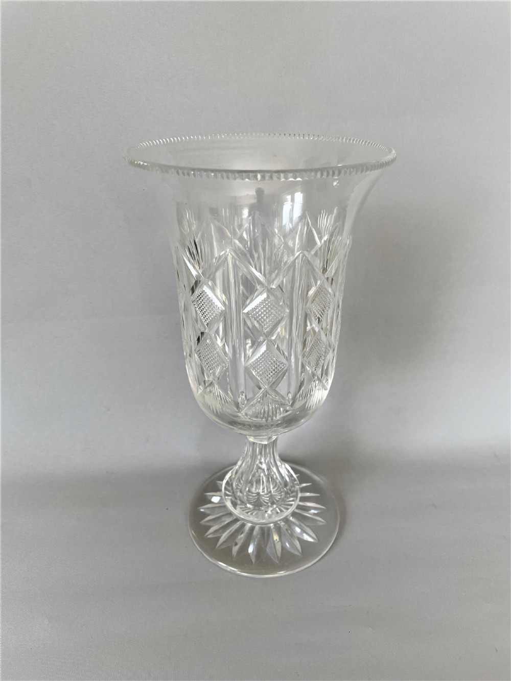 A superb Victorian cut glass celery vase View II