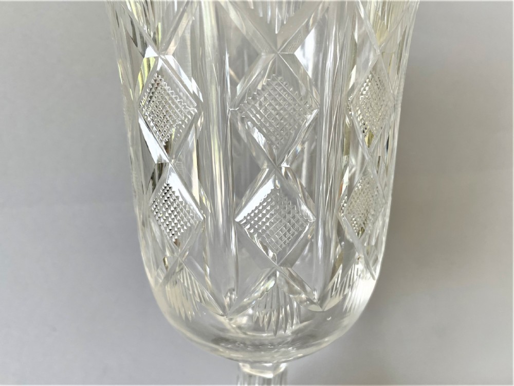 A superb Victorian cut glass celery vase View V