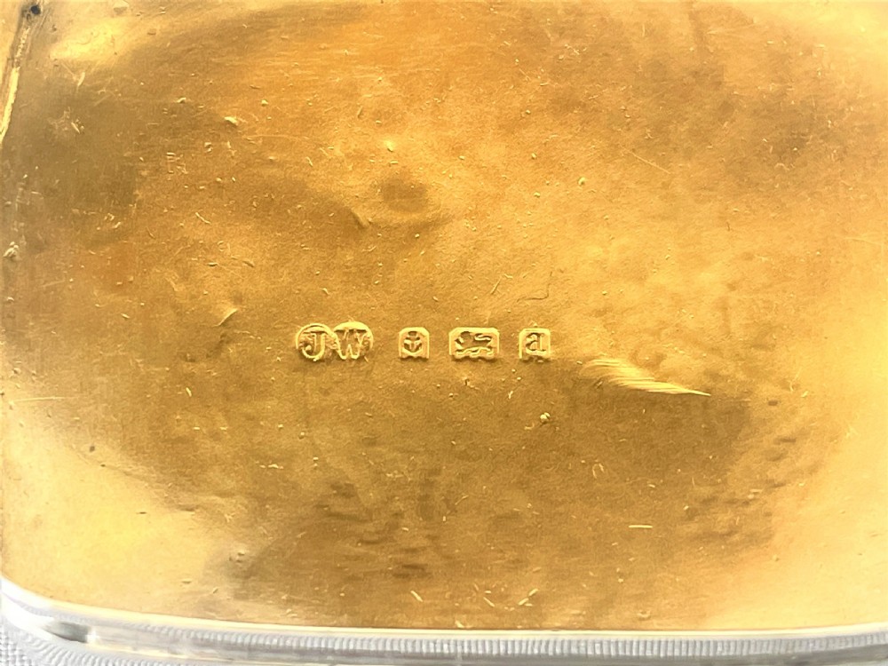 A fabulous late Victorian silver gilt table snuff box View IV