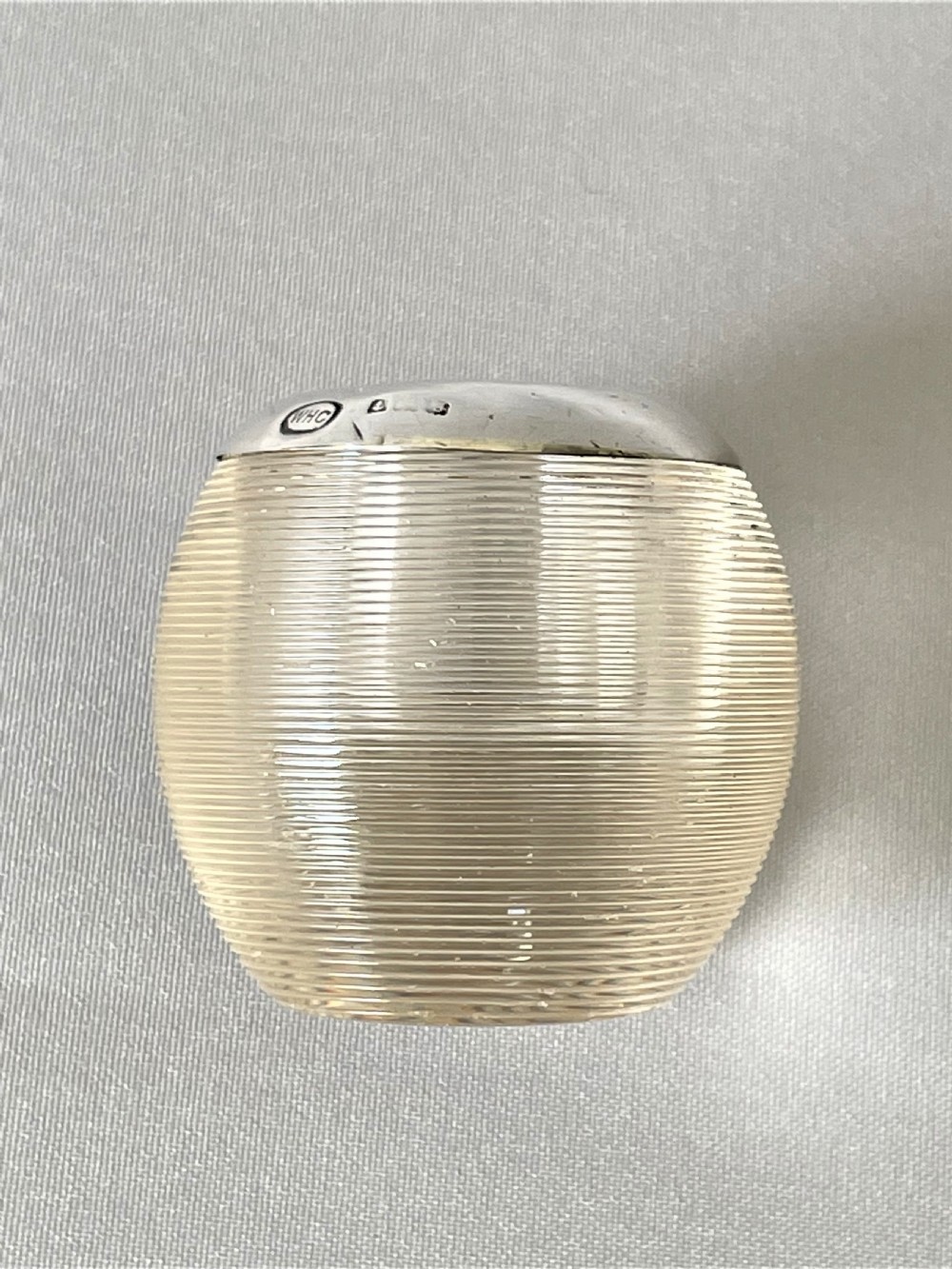 A petite novelty Edwardian silver match striker View III
