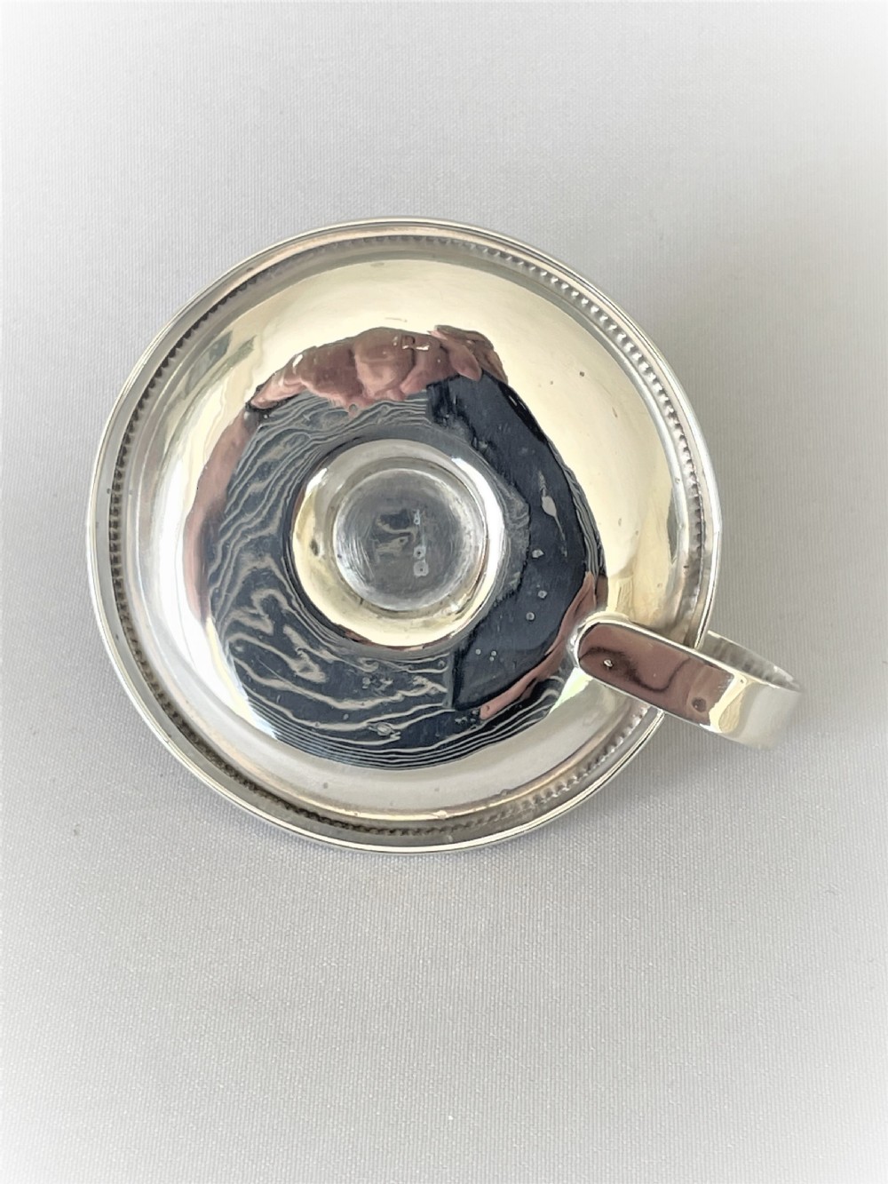 A charming Edwardian Arts & Crafts silver chamber stick View IV