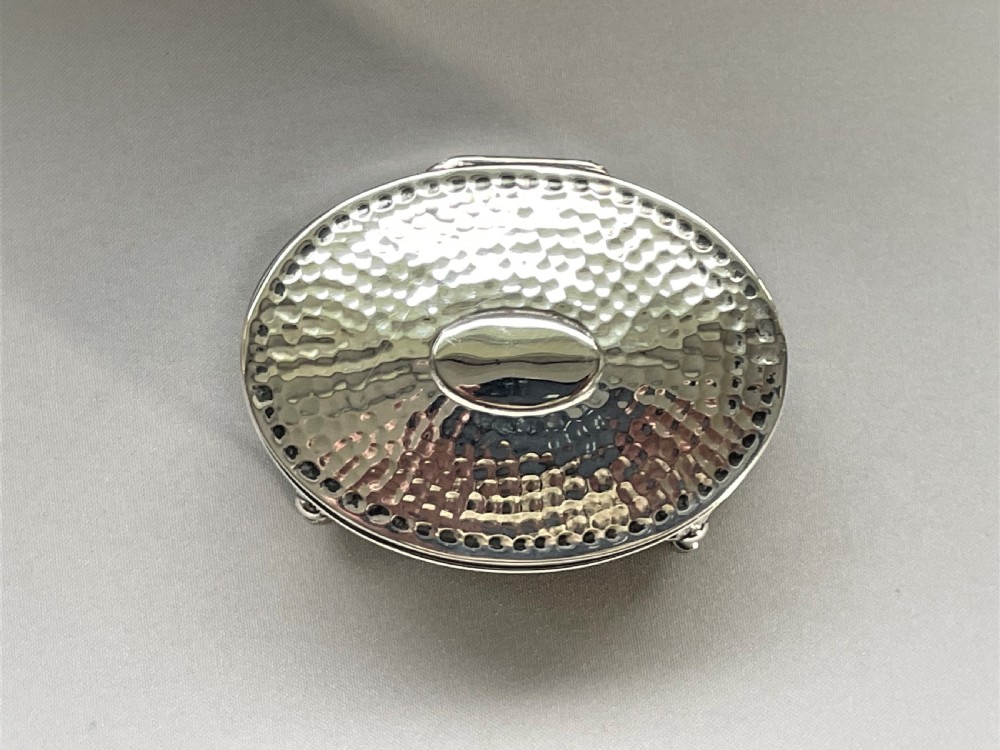 An Edwardian Arts & Crafts silver trinket or cuff links box View VIII