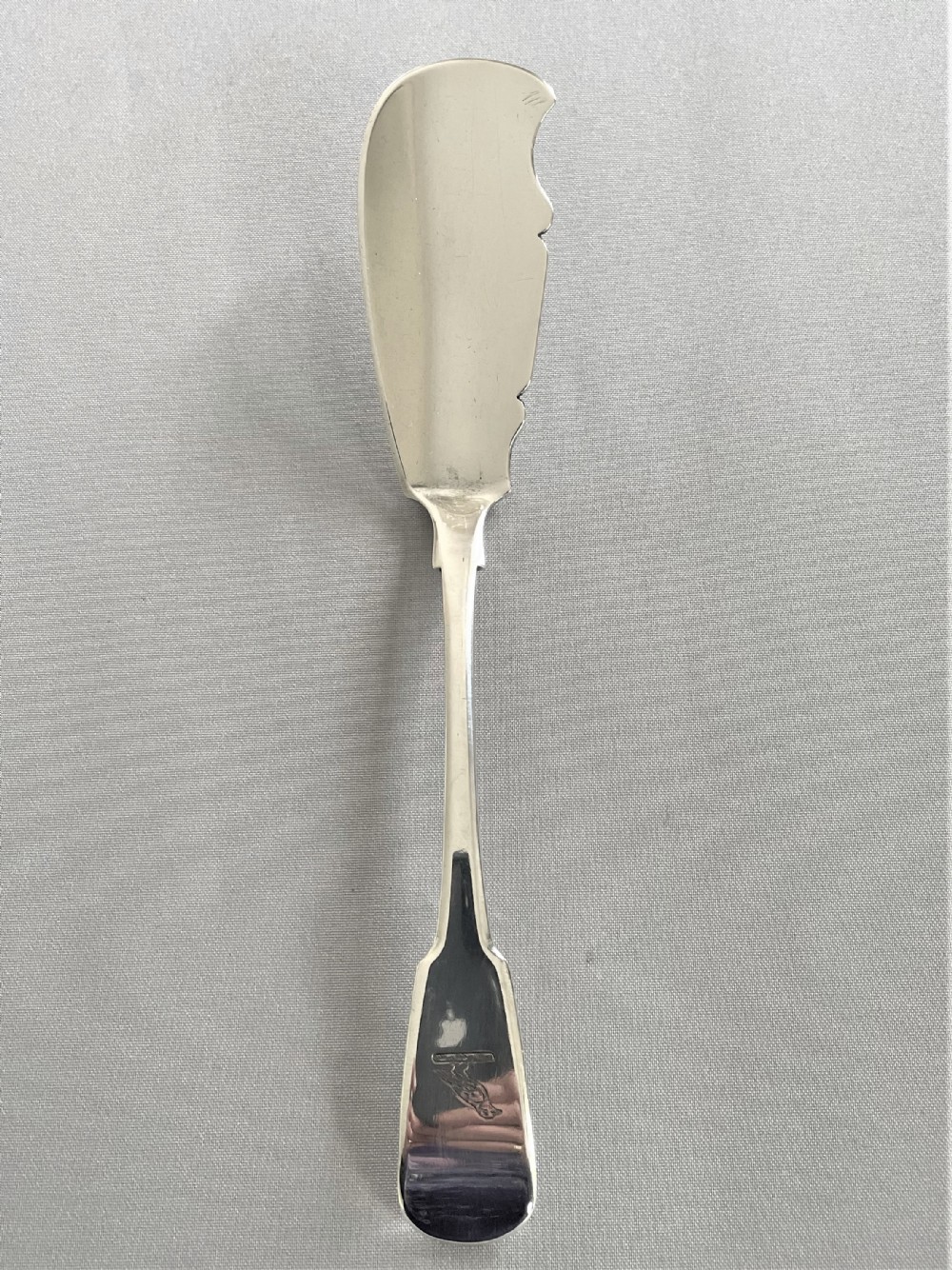 An extremely rare Cork silver butter knife