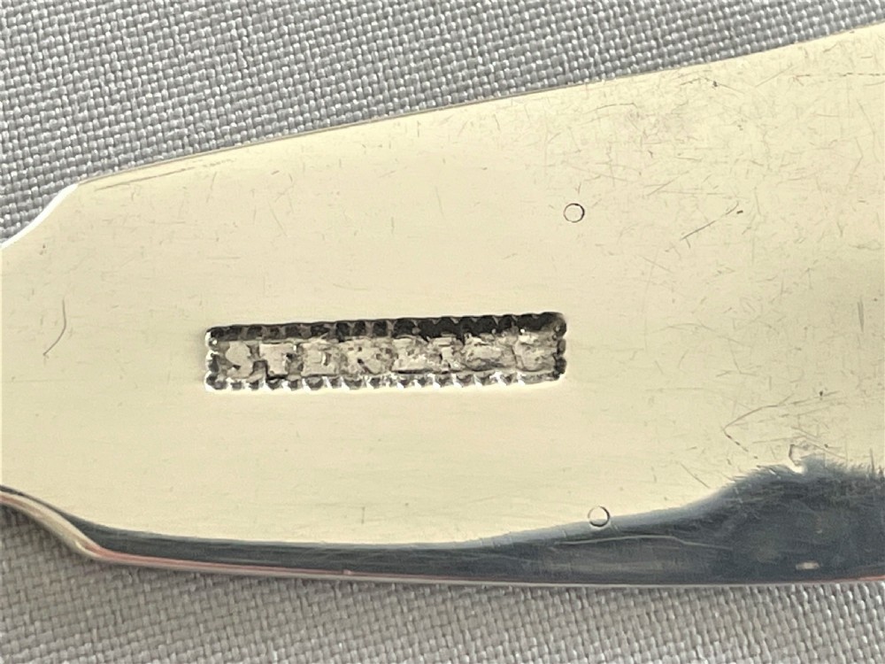 An extremely rare Cork silver butter knife View V