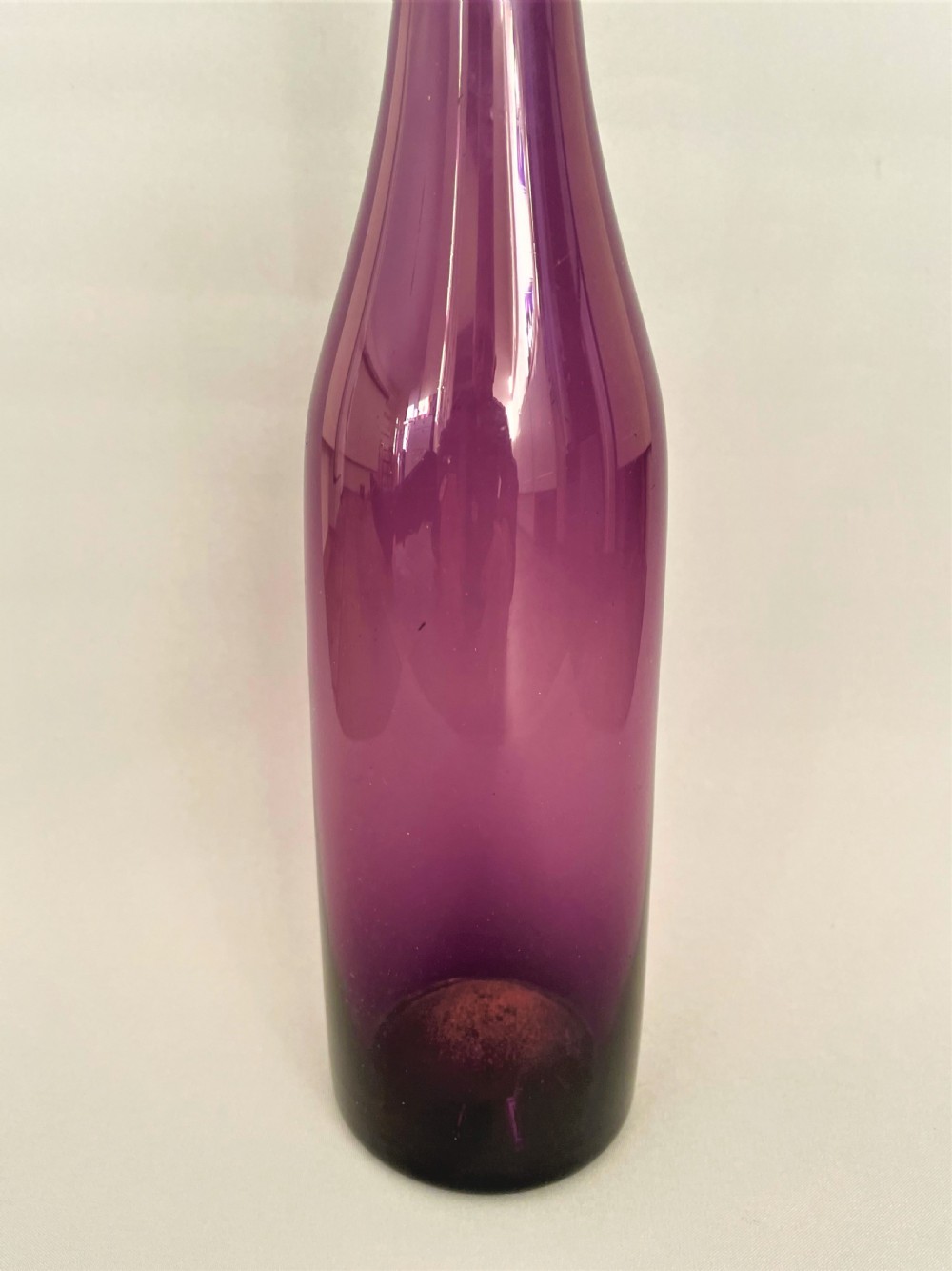 A Gorgeous Victorian Silver Plated & Amethyst Glass Wine Bottle View IV