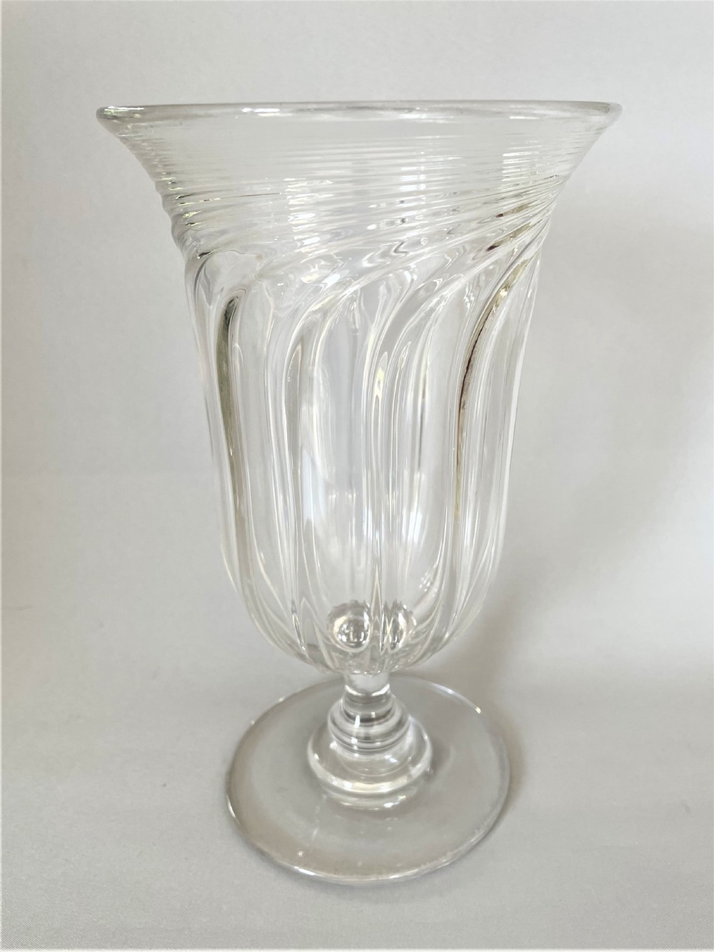 A wonderful wrythen Victorian celery vase
