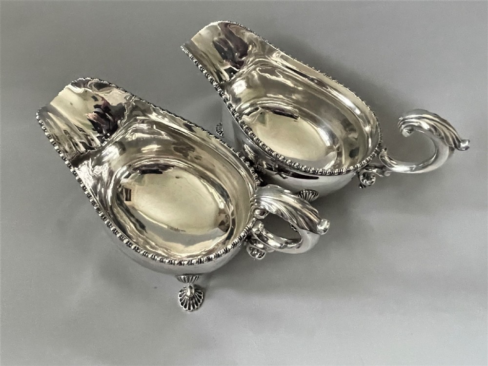 A Substantial Pair Of Silver Gravy Boats View VI