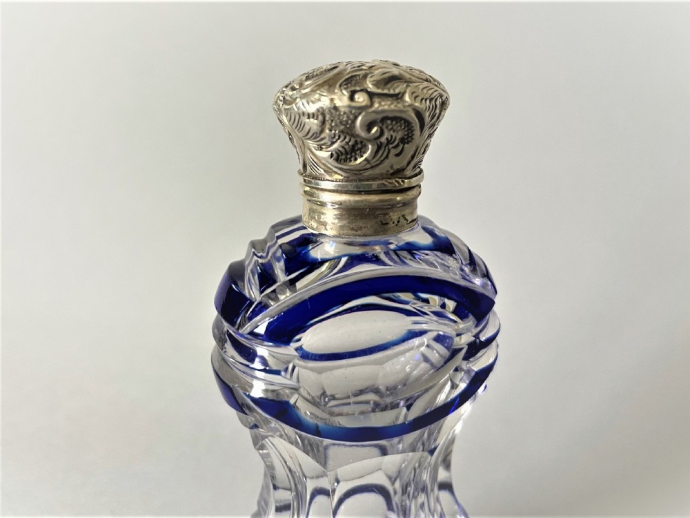 A gorgeous Victorian silver mounted scent bottle View II