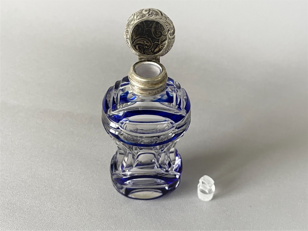 A gorgeous Victorian silver mounted scent bottle View V
