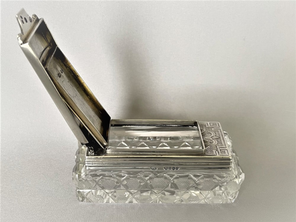 A rare mid Victorian silver mounted table vesta View VII