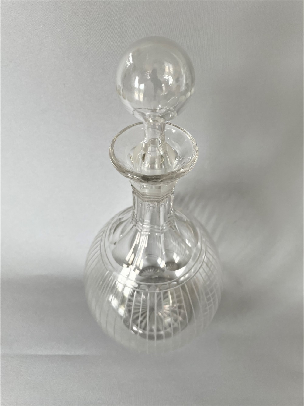A lovely Victorian etched liqueur decanter View V