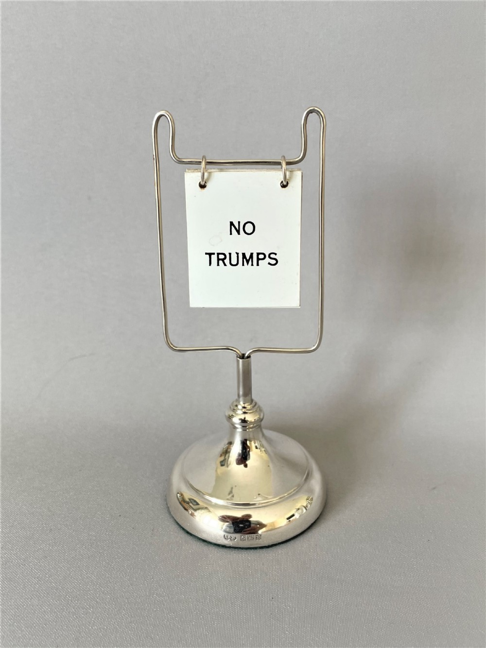 A desirable silver trump/bridge marker View II