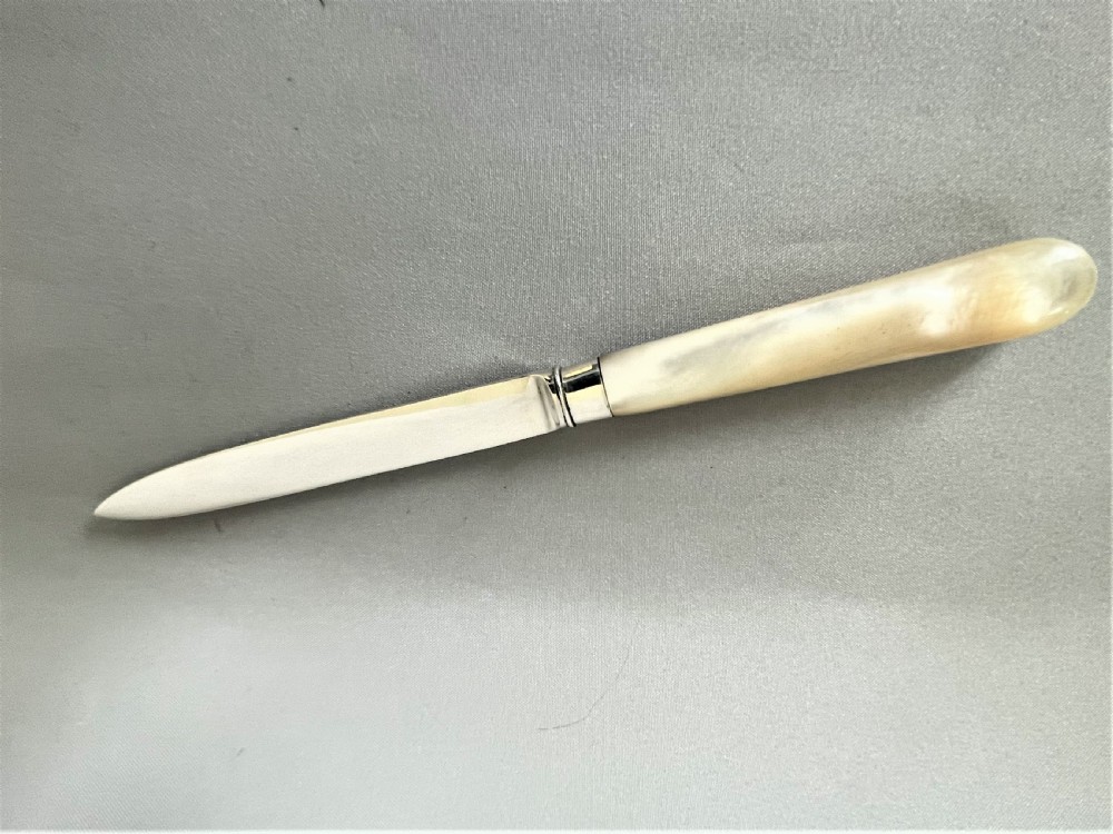 A handsome George V silver bladed letter opener