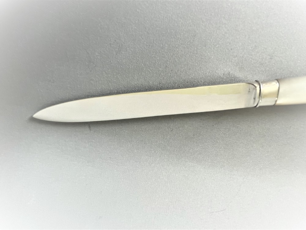A handsome George V silver bladed letter opener View II