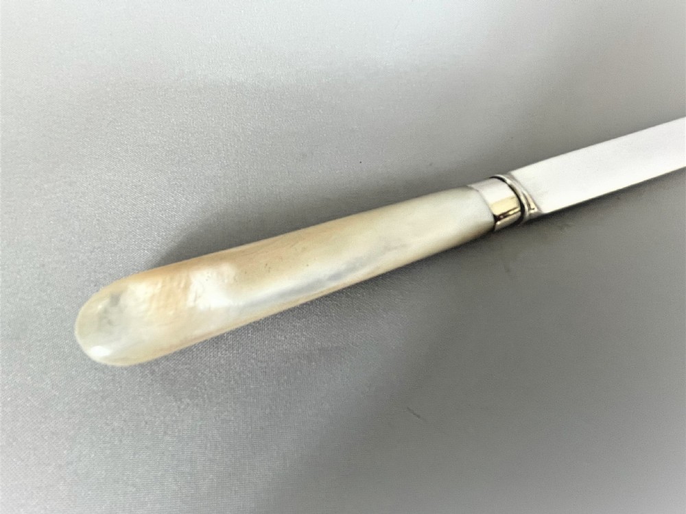 A handsome George V silver bladed letter opener View III