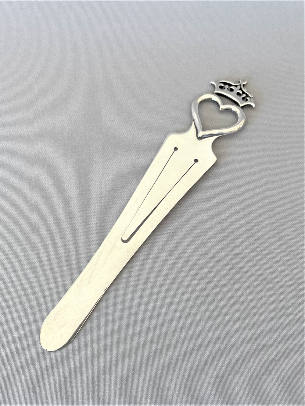 A superb large Scottish silver 'Luckenbooth' bookmark