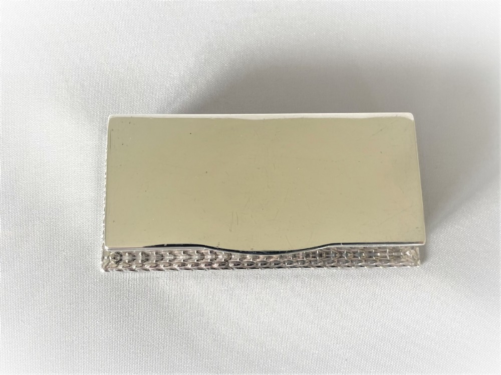 A Harrods, Chester silver triple stamp box View III