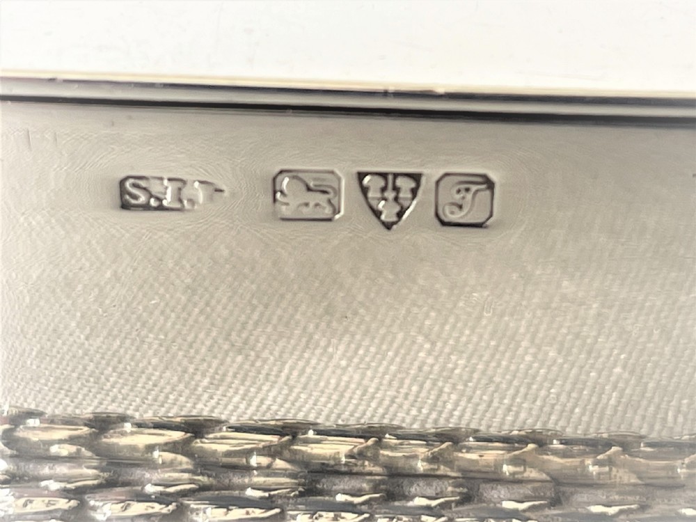 A Harrods, Chester silver triple stamp box View VIII