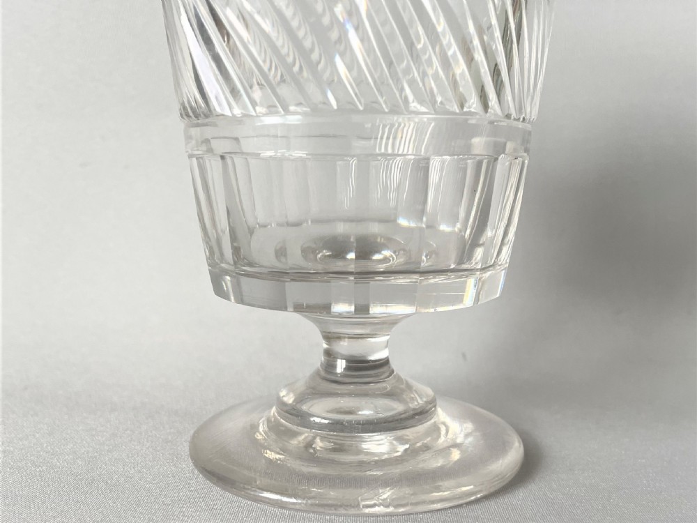 A handsome cut glass Georgian rummer View IV