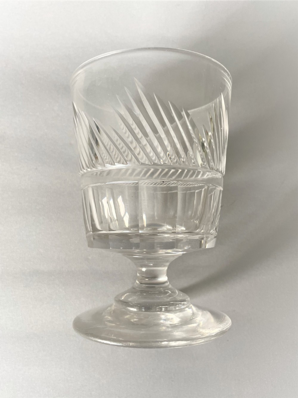 A handsome cut glass Georgian rummer View V
