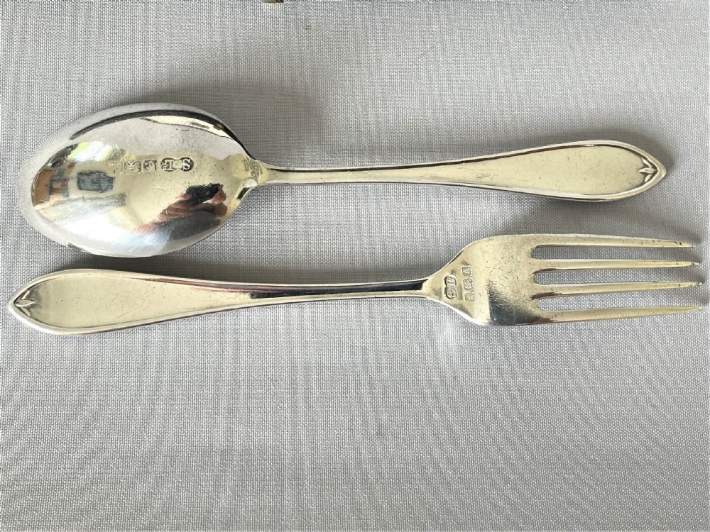 A charming boxed silver child's set View III