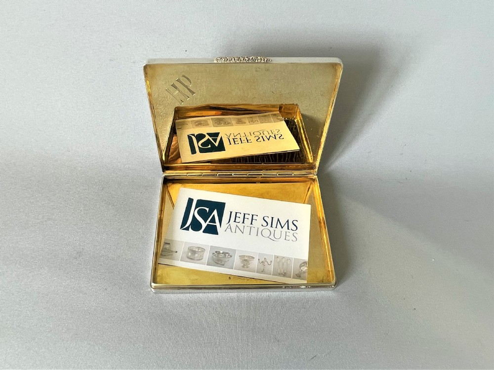 A fabulous Asprey silver gilt card case View VIII
