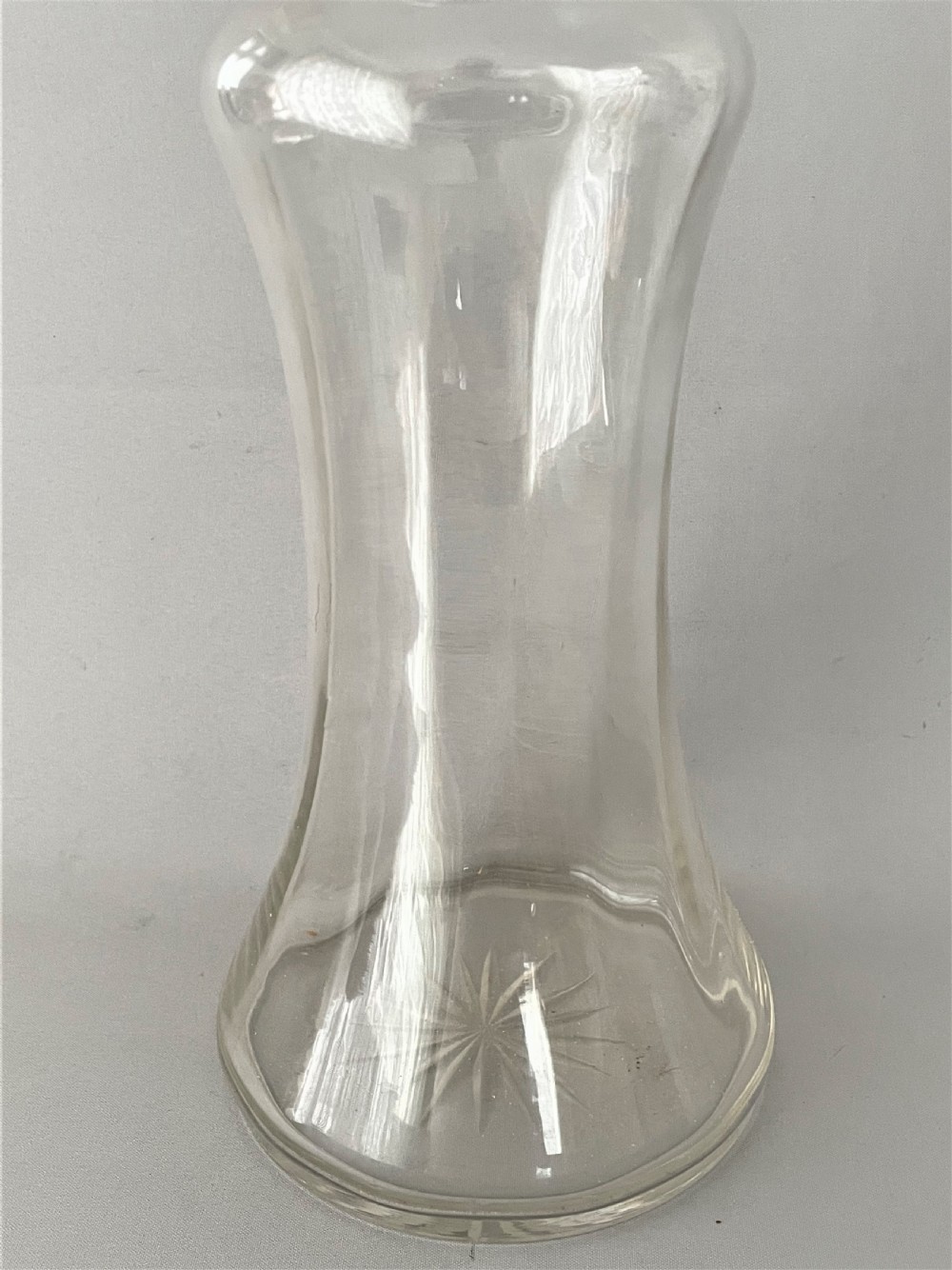 A rare Victorian silver mounted decanter with greyhound stopper View IV