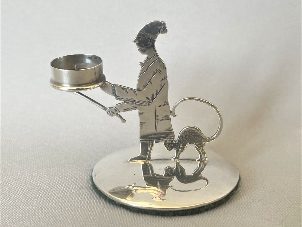 An Edwardian novelty miniature silver go-to-bed View V